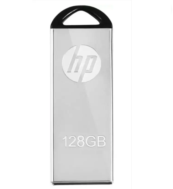 HP v220m 128 GB Pen Drive Compatible with Audio Player, Laptop, Gaming Console, Mobile, Tablet USB 2.0 Metal Case (Silver)
